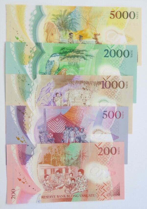 Vanuatu banknote set