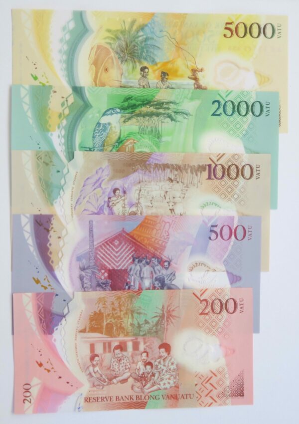 Vanuatu banknote set