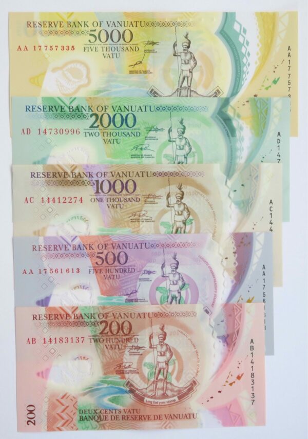 Vanuatu banknote set