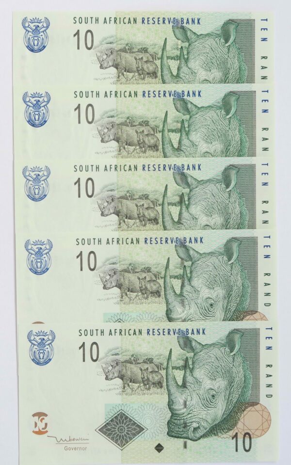 10 Rand 5 consecutive 1999
