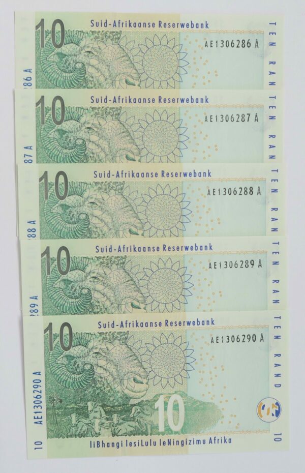 10 Rand 5 consecutive 1999