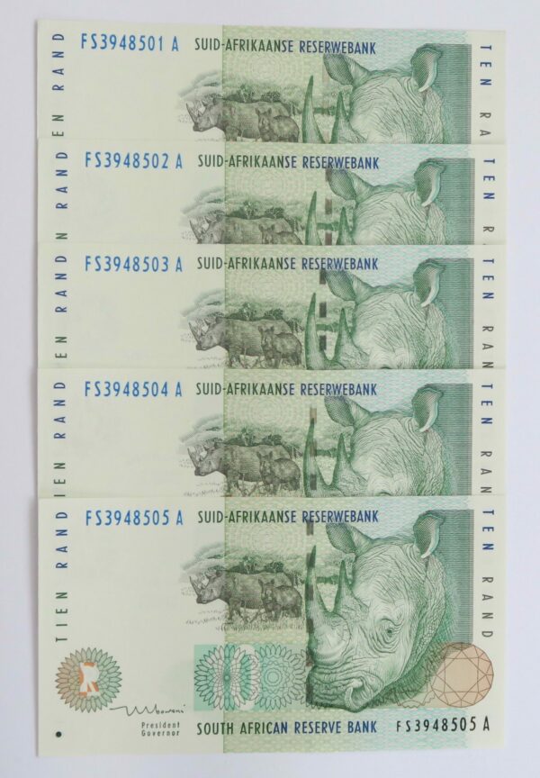 10 Rand consecutive 2009