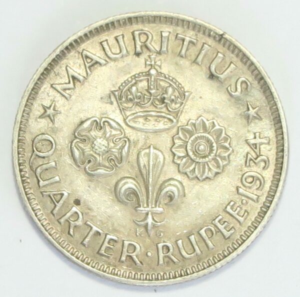 Mauritius Quarter Rupee 1934