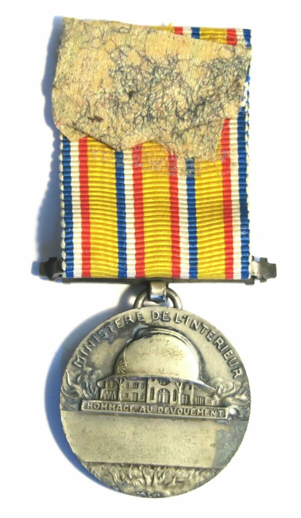 French Firemen's Medal 1935