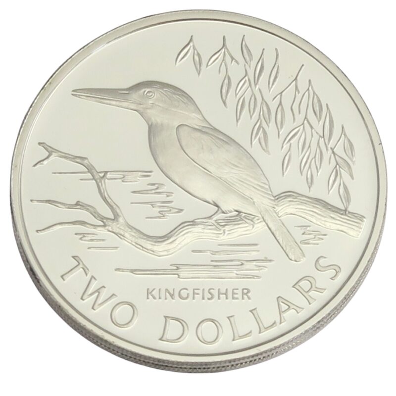 Silver Kingfisher 2 Dollar 1993 Proof