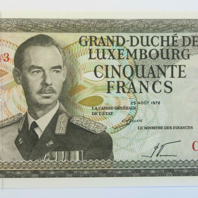 Luxembourg 50 Francs 1972 Unc