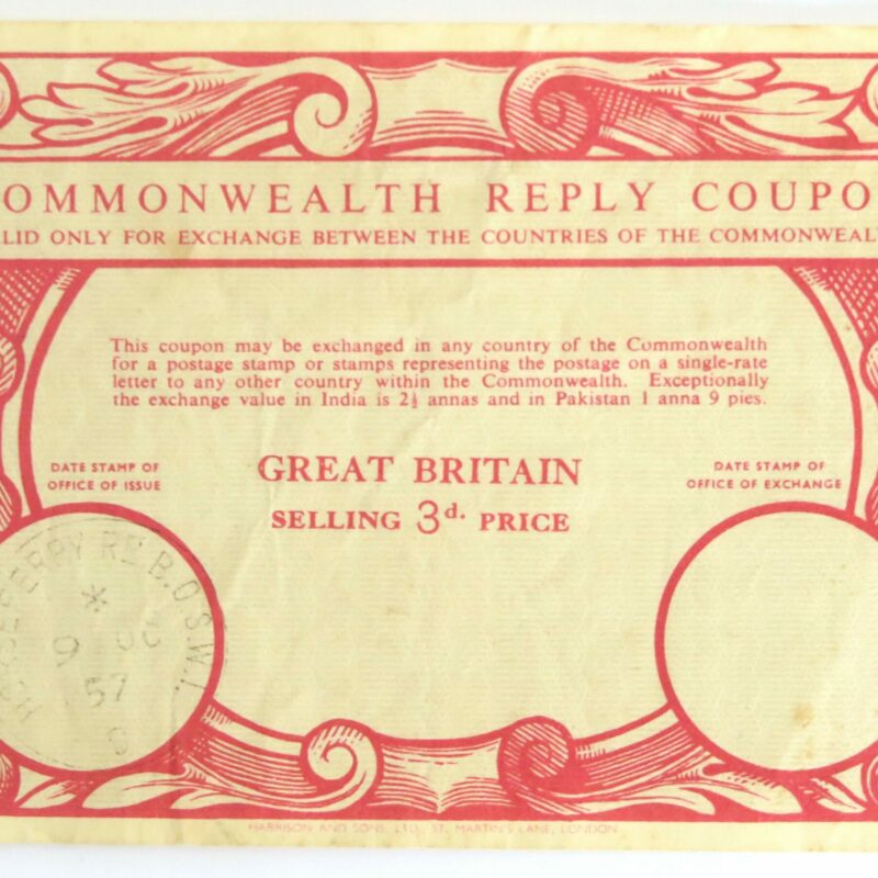 Reply Coupon 3d 1957