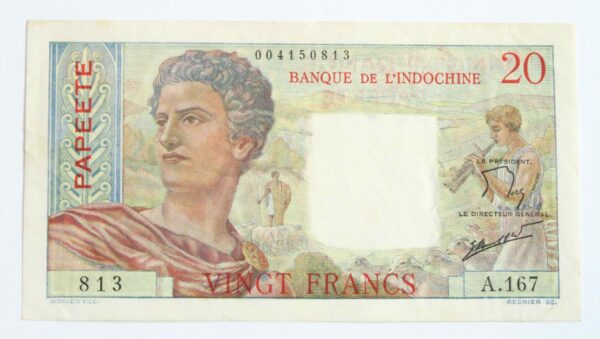 Tahiti 20 Francs 1951