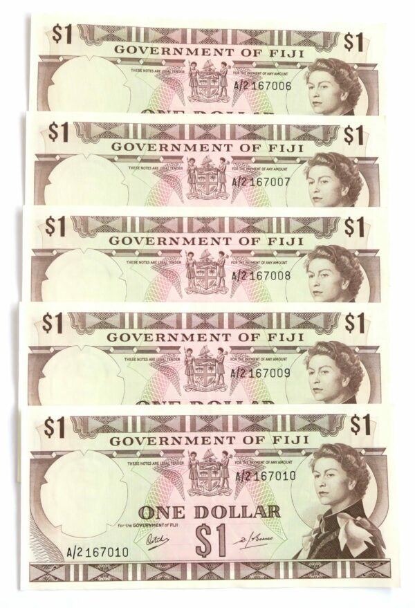 Fiji Dollars 1968 gEF-aUNC