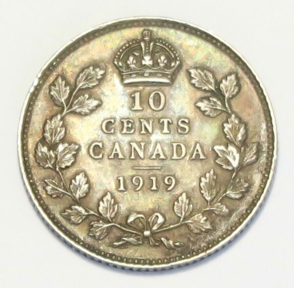 Canada 10 Cents 1919