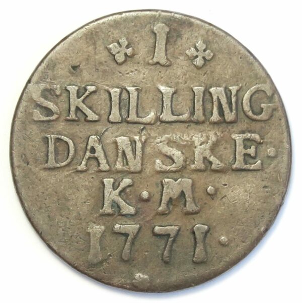 Denmark Skilling 1771