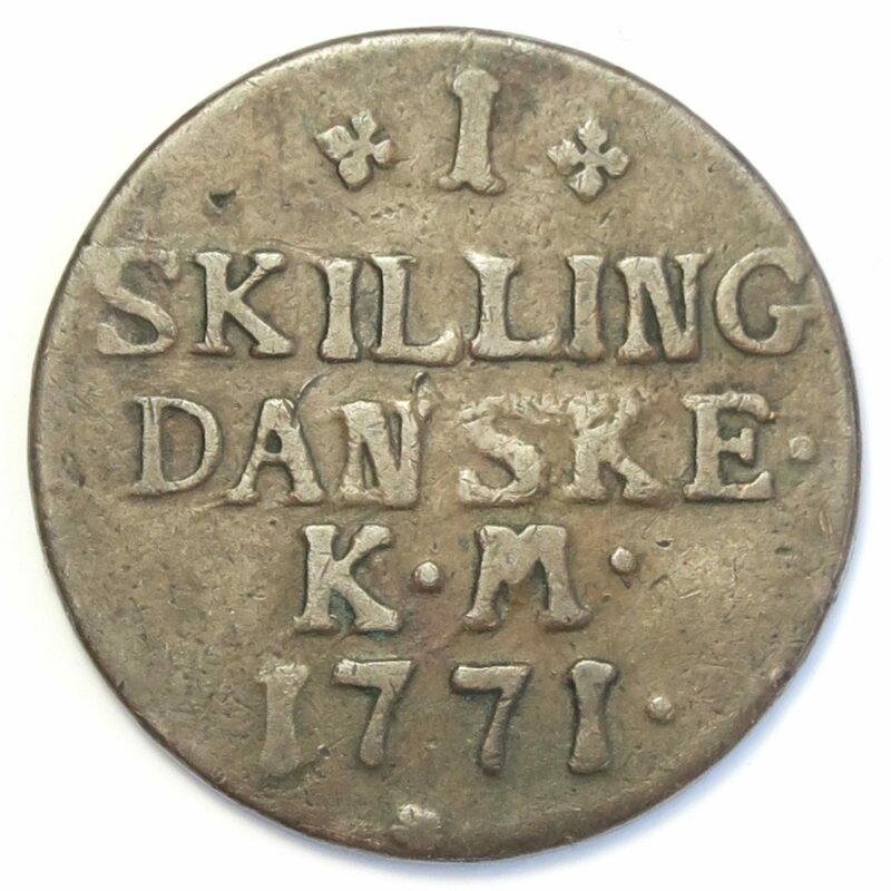 Denmark Skilling 1771