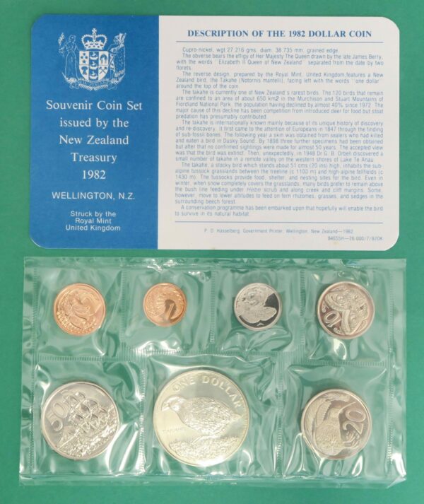 Takahe coin set 1982