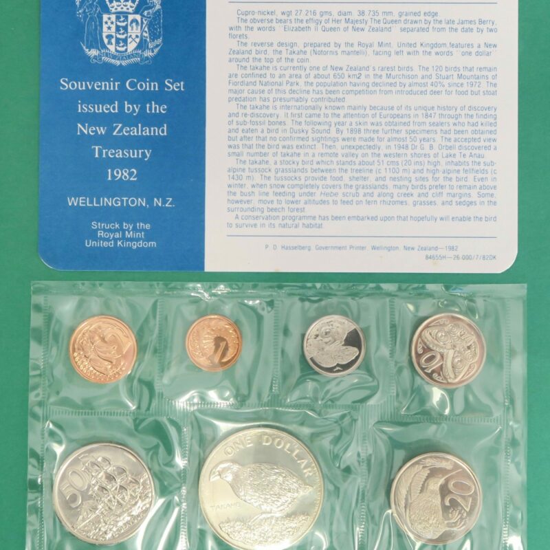 Takahe coin set 1982