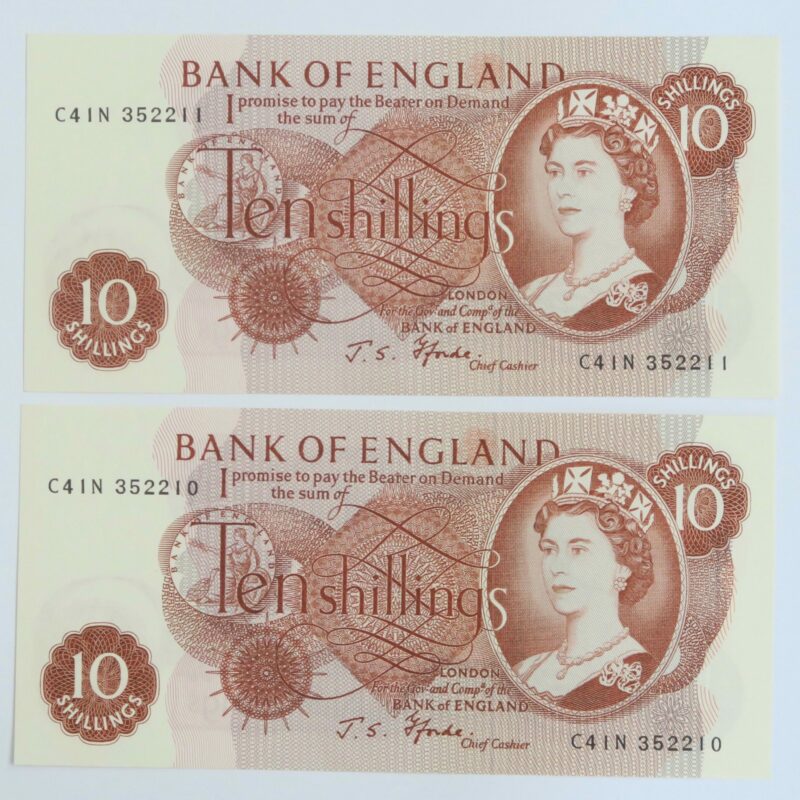 10/- Pair Fforde 1966-70