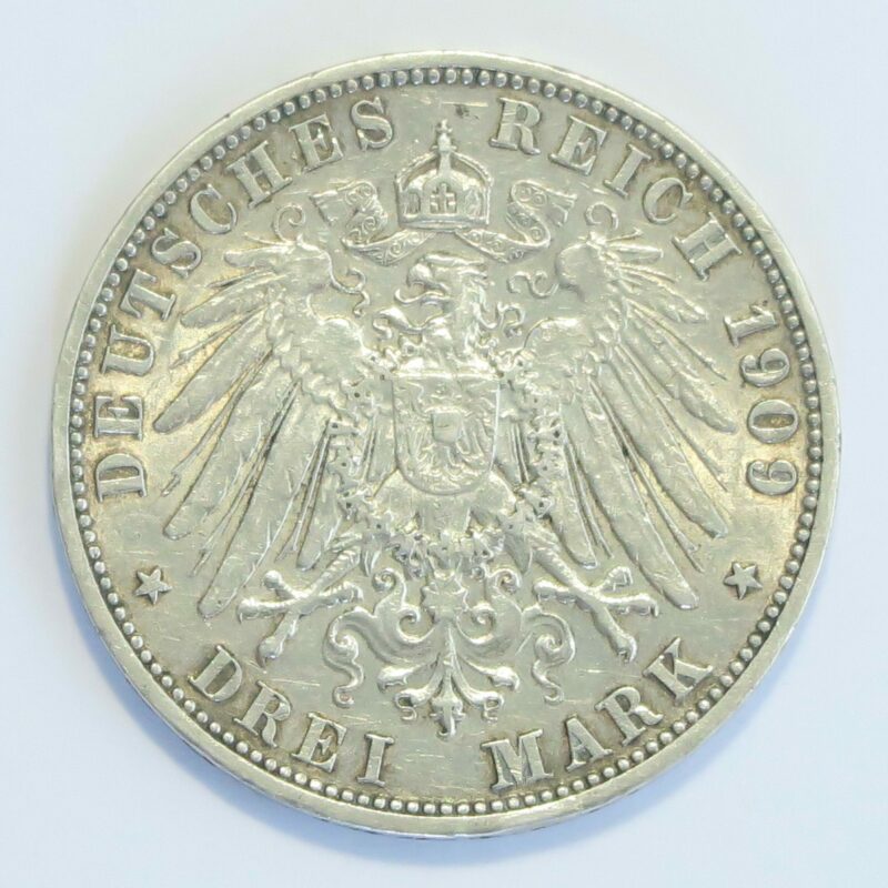 Prussia 3 Mark 1909A