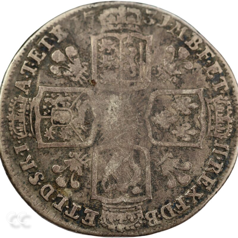 1731 Shilling, Plumes