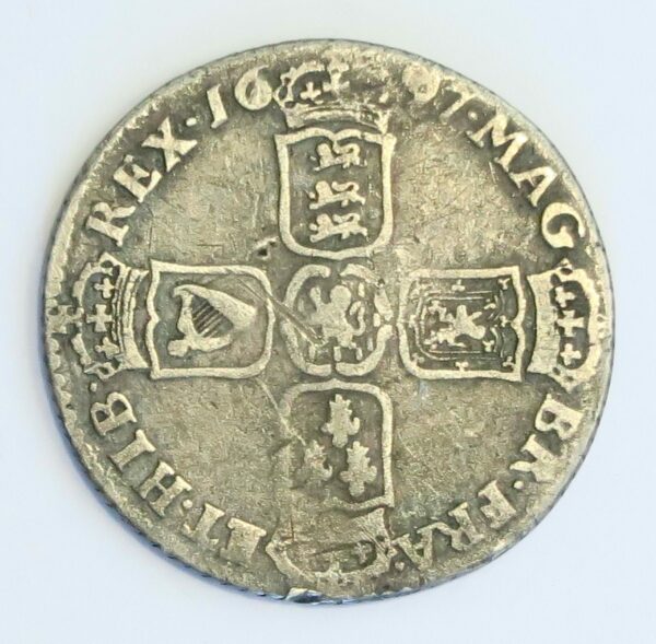 William III, Shilling 1697,Chester