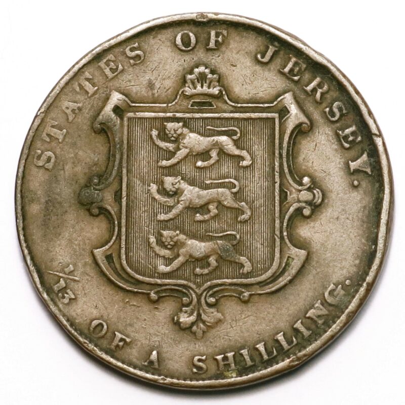 Jersey 1841. 1/13 of a Shilling