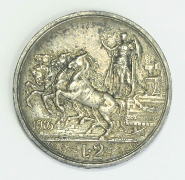 Italy 2 Lire 1916R, VF