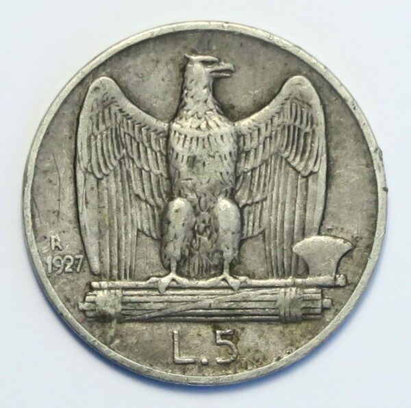 Italy 5 Lire 1927