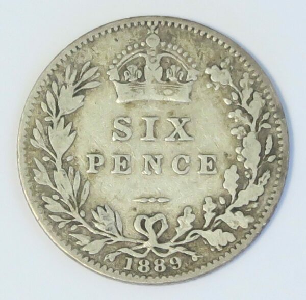 1889 Sixpence