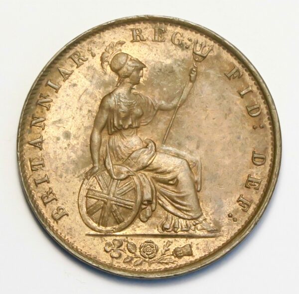 1853/2 Over date Halfpenny gEF-aUNC