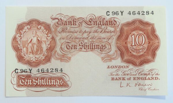 Ten Shillings 1955-60, aUNC