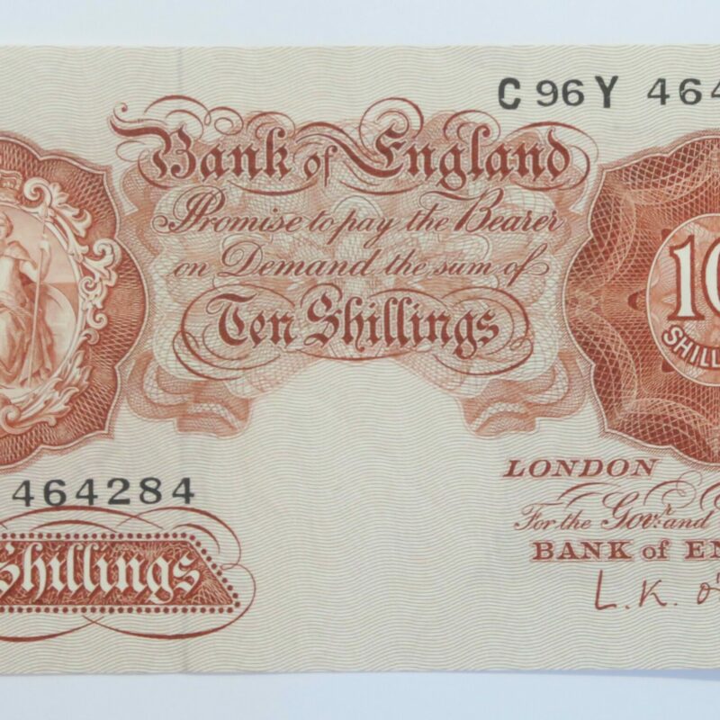 Ten Shillings 1955-60, aUNC