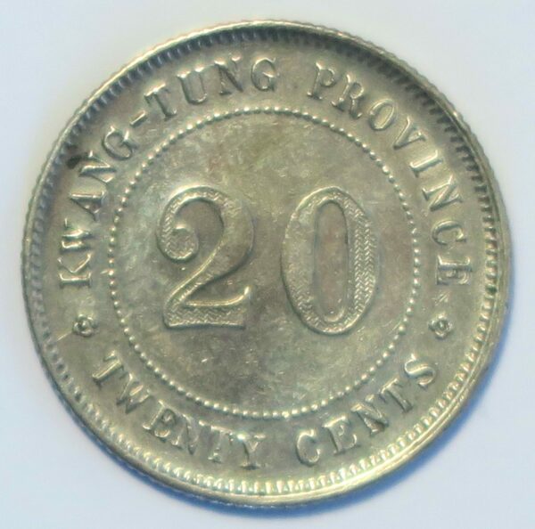 KwangTung 20 Cent 1921