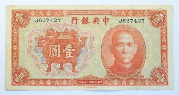 Central Bank Yuan 1936