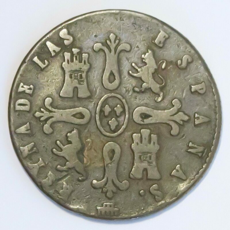 Spain 8 Maravedis 1842