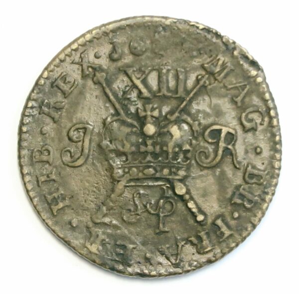 Irish "Gunmoney" Shilling 1689