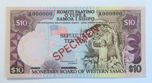 Samoa $10 Specimen