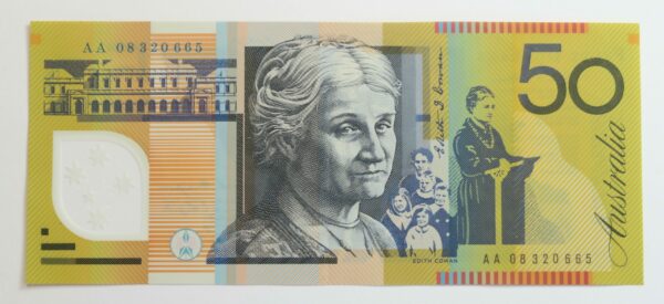 Australia $50, First prefix 2008
