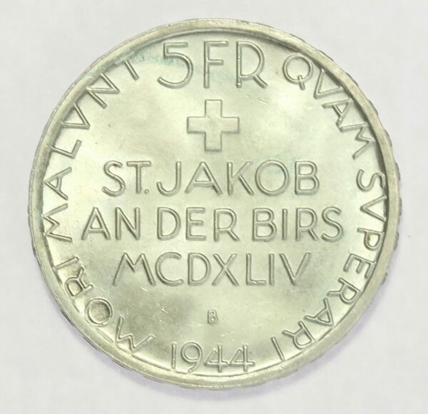 Switzerland 5 Francs 1944