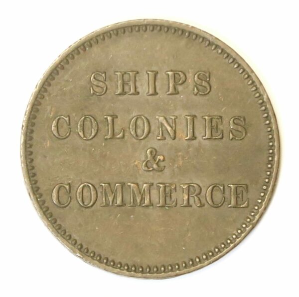 Ships, Colonies Halfpenny