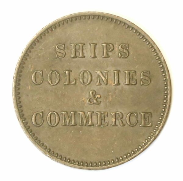 Ships, Colonies Halfpenny