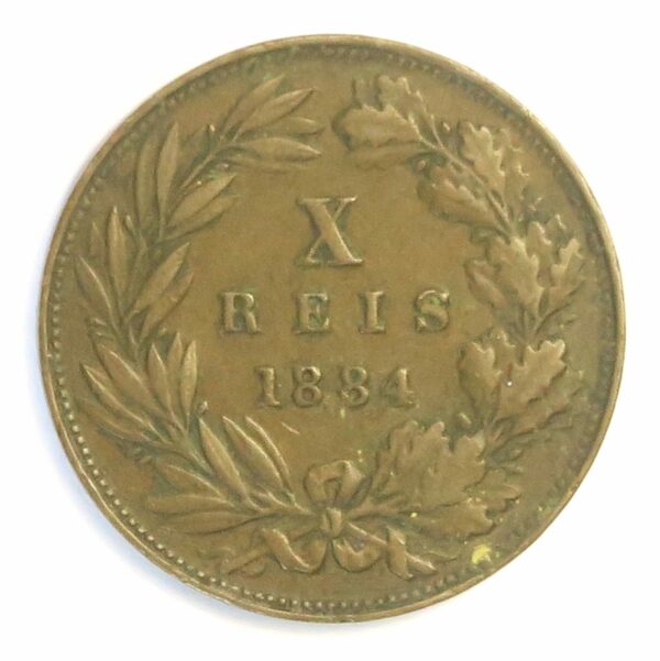 Portugal 10 Reis 1884