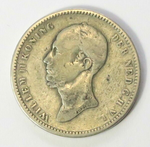 Netherlands 25 Cents 1848