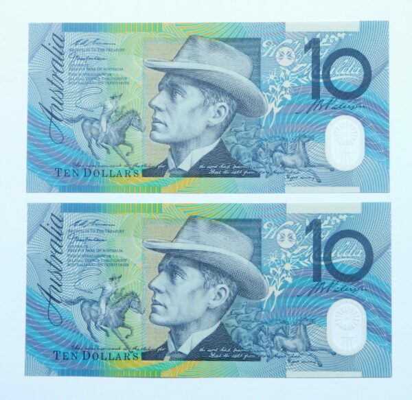 Australia $10 Pair, Unc, 1997