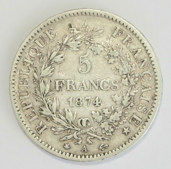 France 5 Francs 1874A