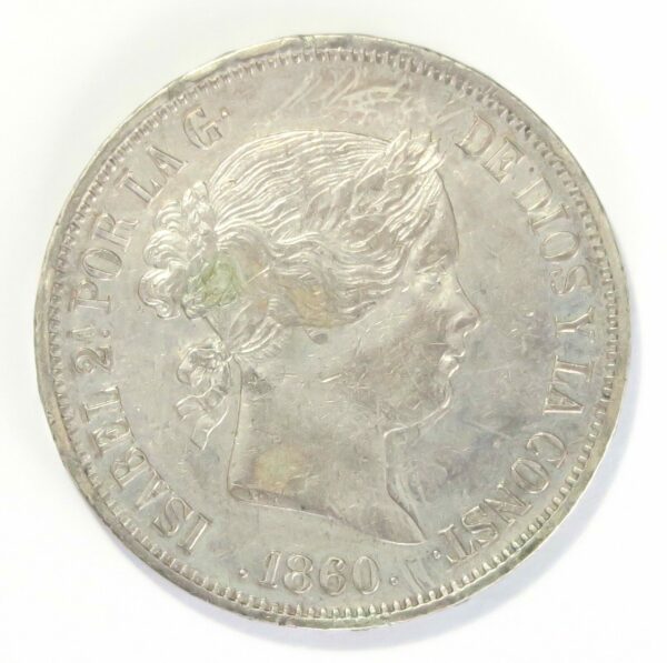 Spain 20 Reals 1860