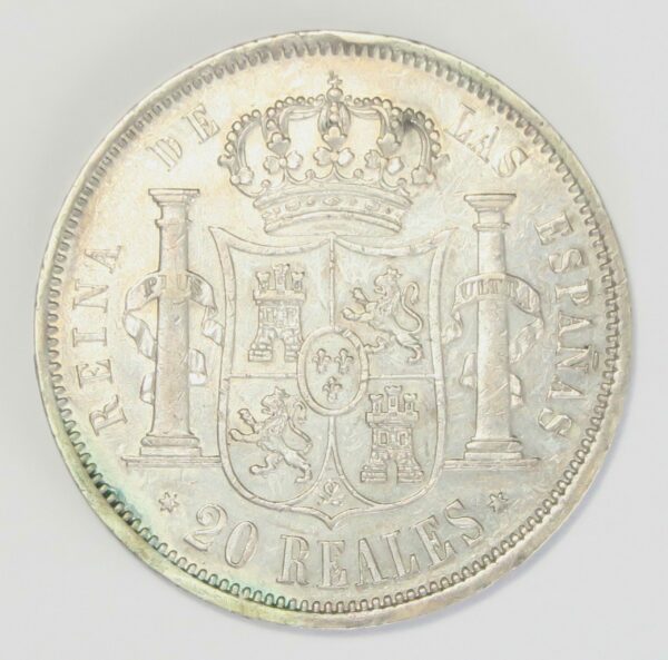 Spain 20 Reals 1860