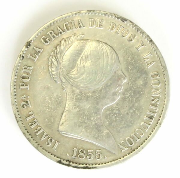 Spain 20 Reals 1855