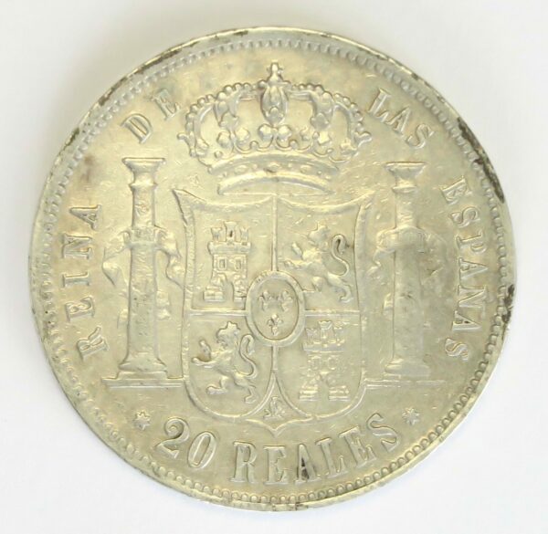 Spain 20 Reals 1855