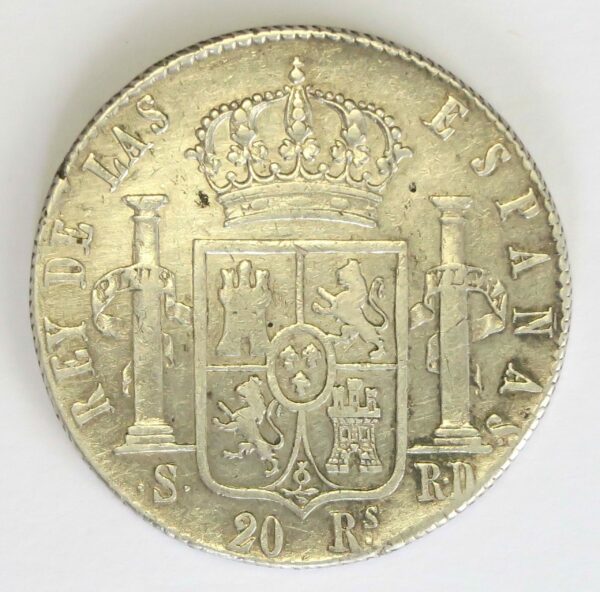 Spain 20 Reals 1822 SRD