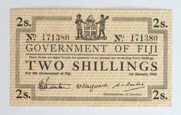 Fiji Two Shillings 1942