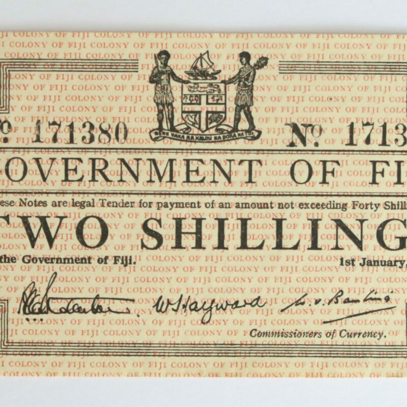 Fiji Two Shillings 1942