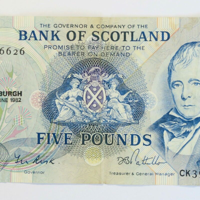 Bank of Scotland £5, 1982